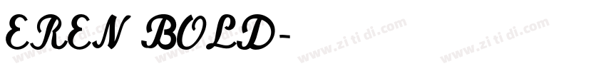 EREN BOLD字体转换